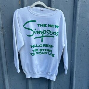 Vintage Simpsons Hillcrest Mall Sweatshirt, size XL